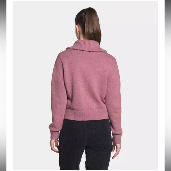 NWOT The North Face Women's Crestview ¼ Zip Sweater in Mesa Large in Medium - Picture 2 of 9